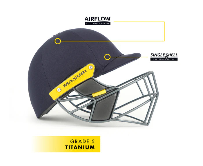 MASURI Cricket Helmet TLINE Titanium